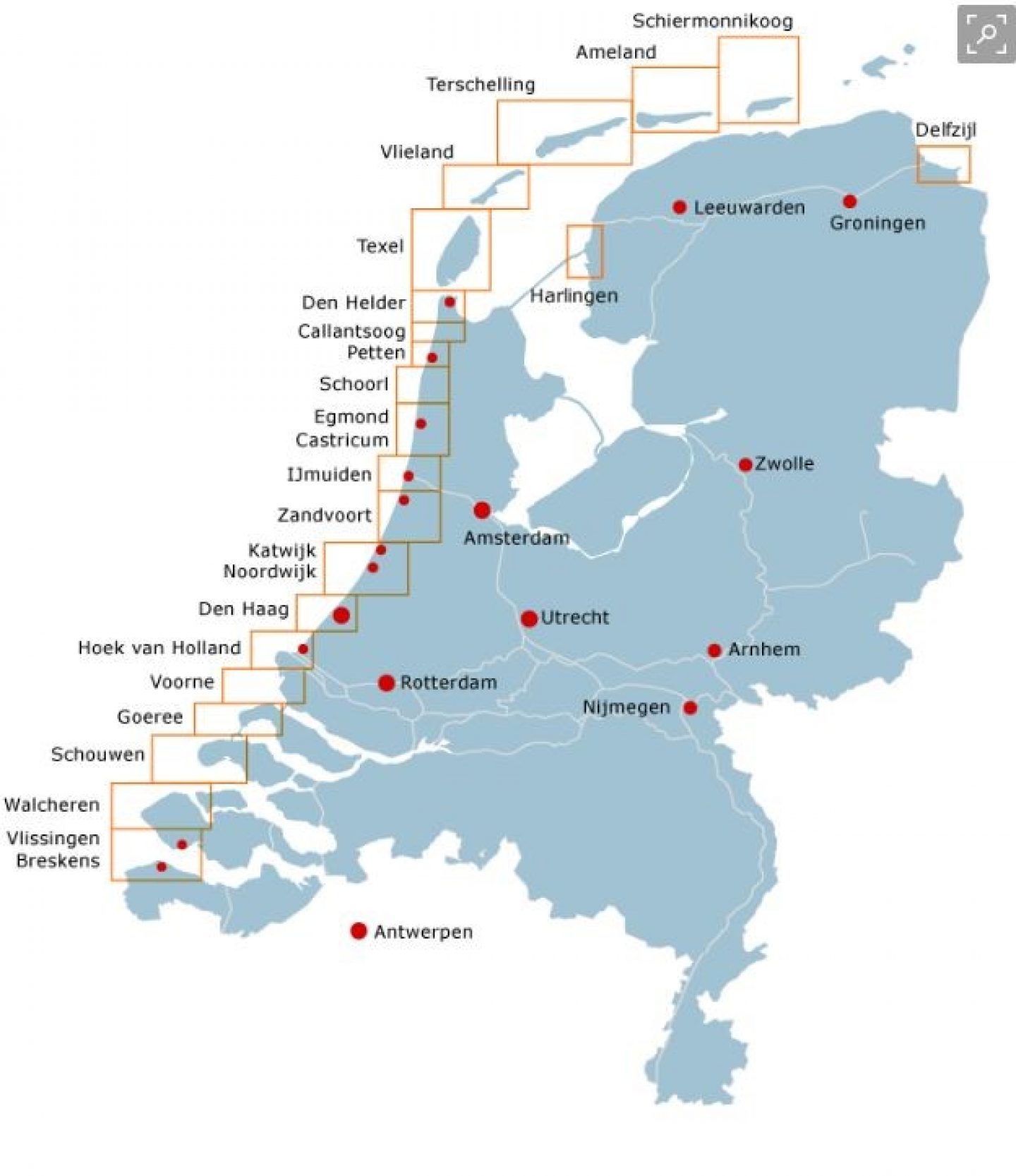 Langs de hele kust voeren toezichthouders controles uit.