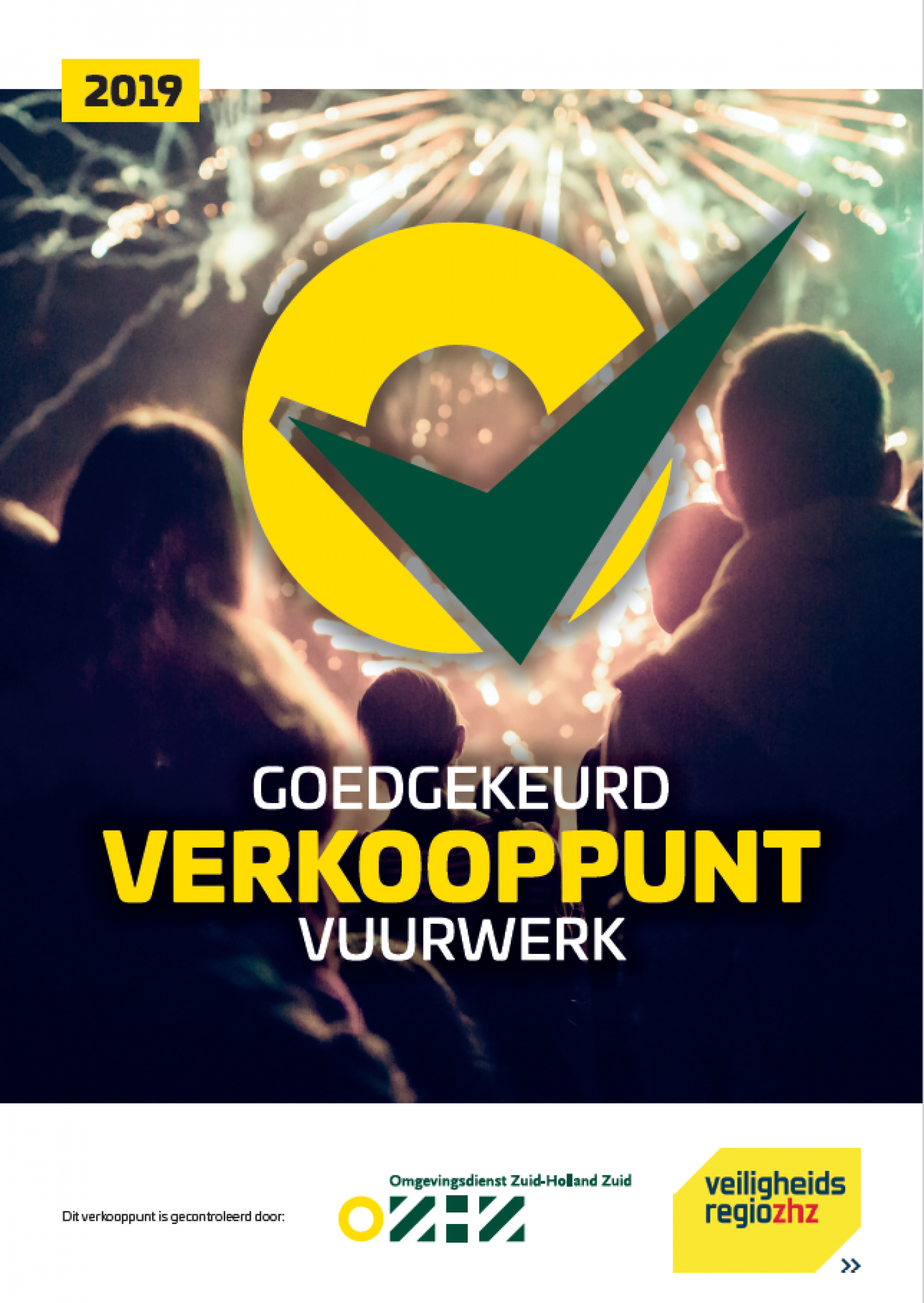 Poster goedgekeurd verkooppunt voor het veilig verkopen van vuurwerk